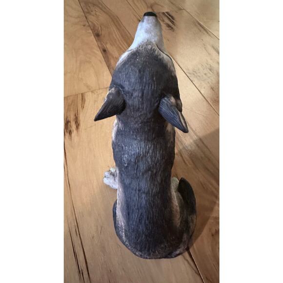 Lenox GRAY WOLF PUP Figurine 1992 Endangered Species Smithsonian 7” - Picture 4 of 6